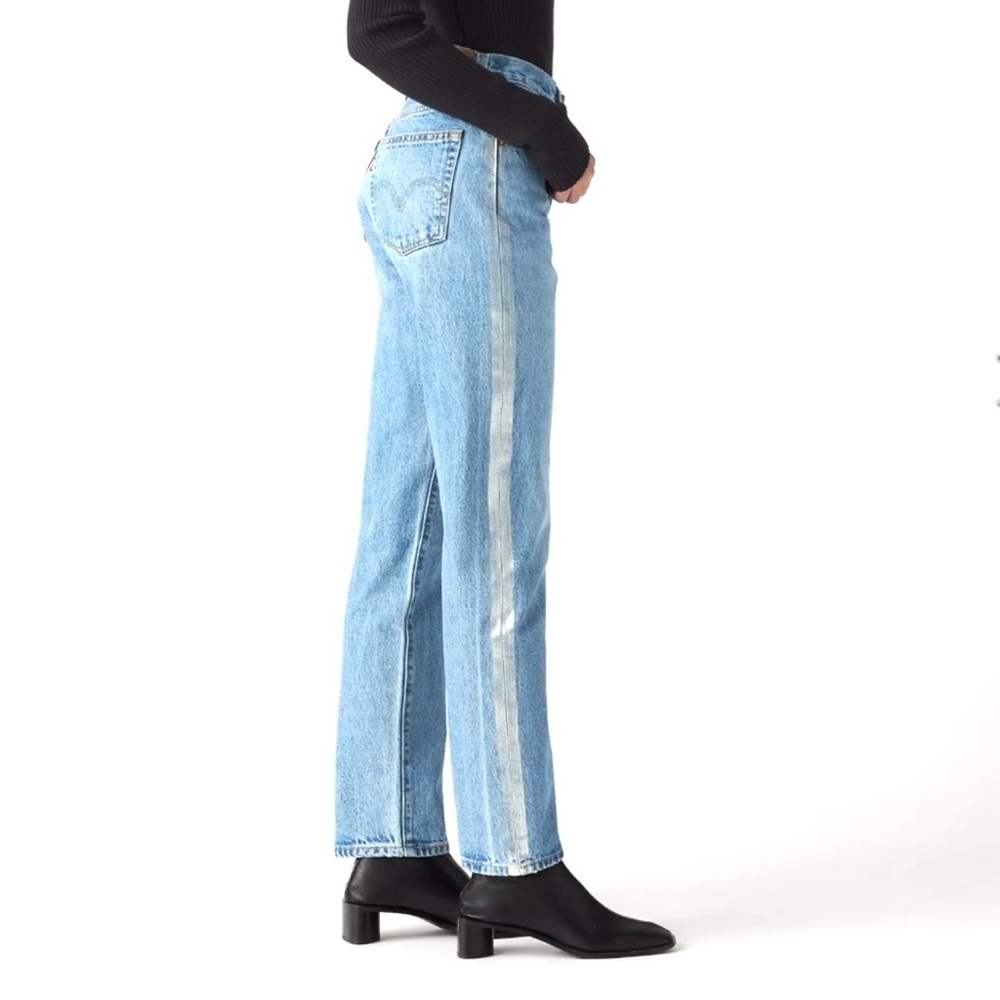 Levi's 501 Original Fit Straight Leg Women's Jeans Shine Theory Size 27